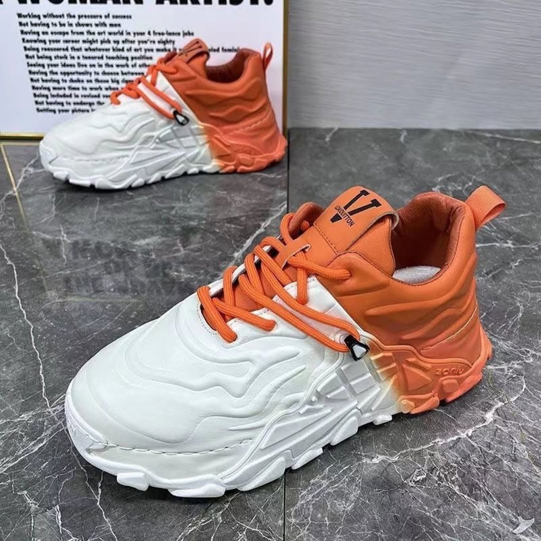 Mech Dad Breathable Thick Sole Casual Little White Shoes