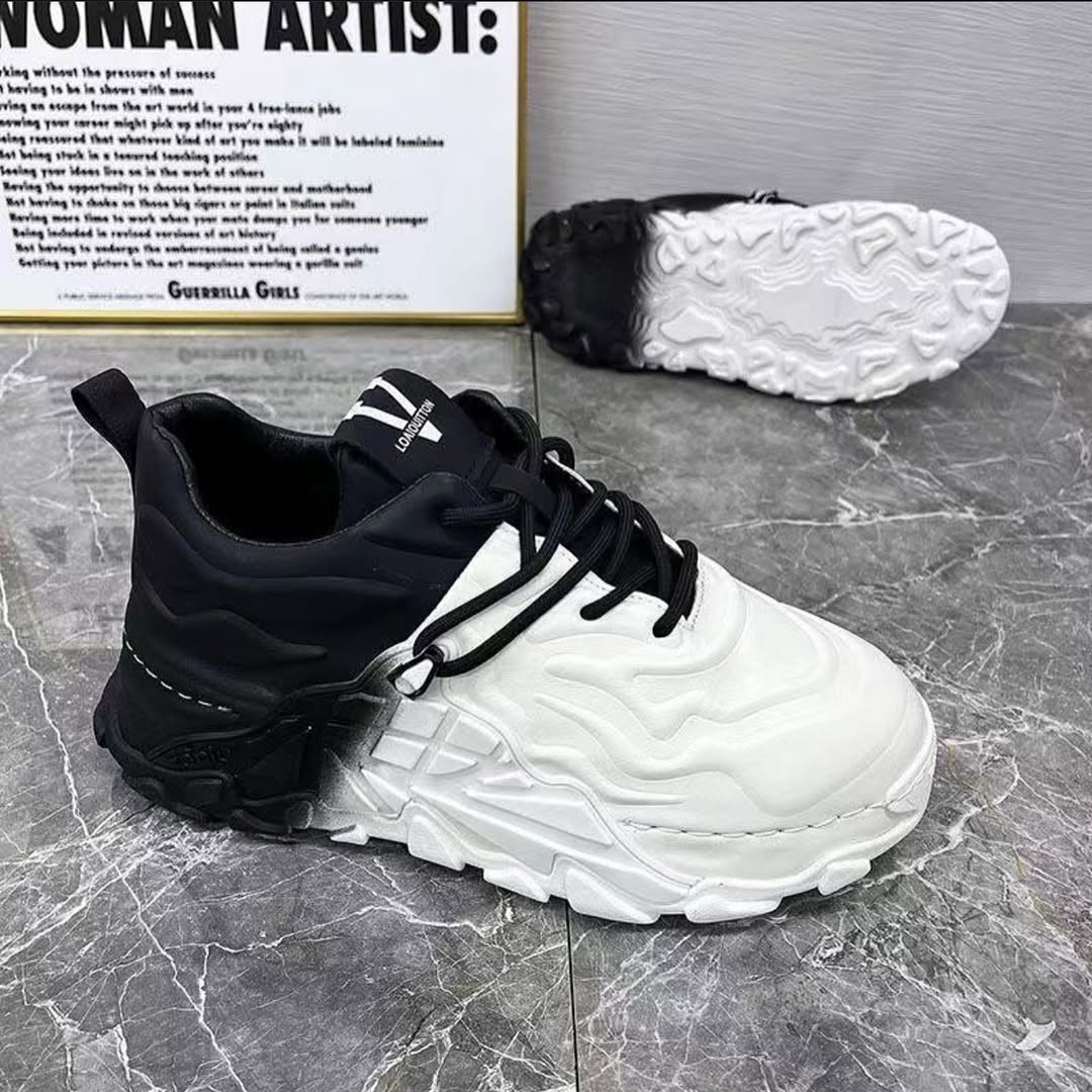 Mech Dad Breathable Thick Sole Casual Little White Shoes