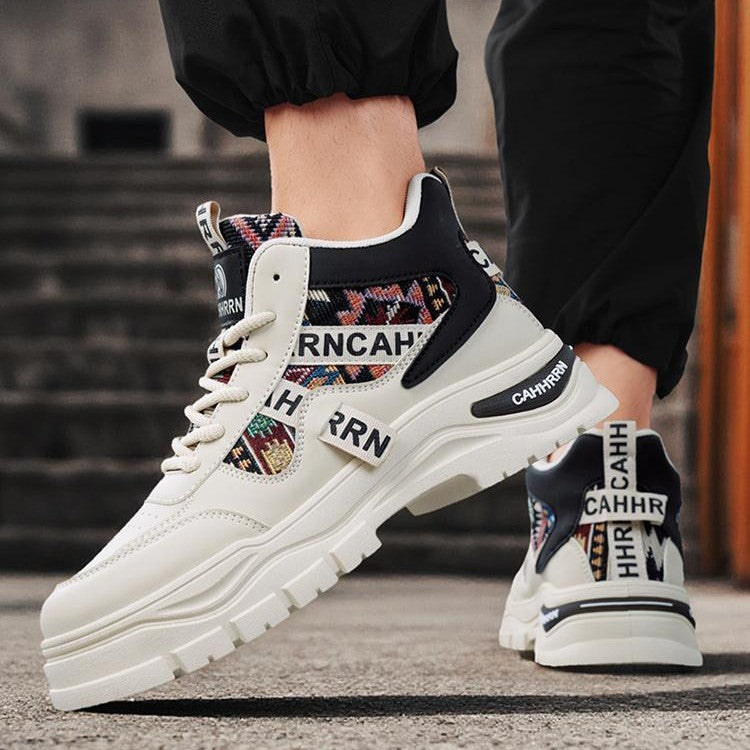 Colorblock Height-Boosting Non-Slip Sneaker Boots
