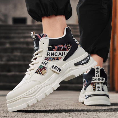 Colorblock Height-Boosting Non-Slip Sneaker Boots