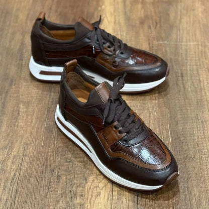 Men’s Premium Handmade Leather Casual Sneakers