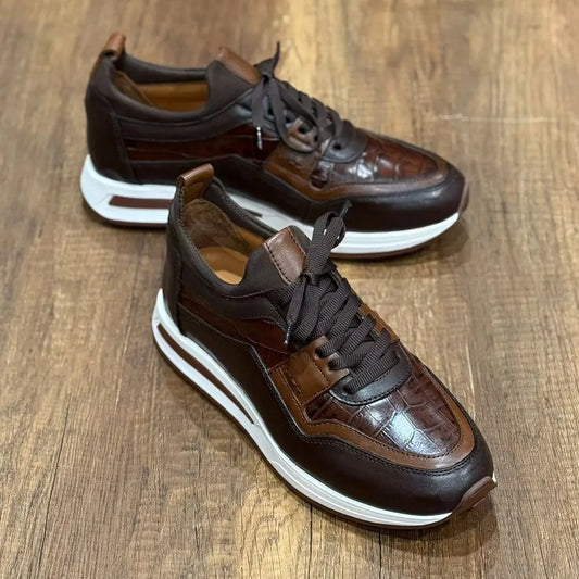 Men’s Premium Handmade Leather Casual Sneakers