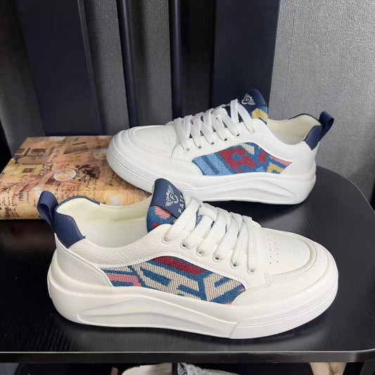 Men’s Premium Colorblock Skate Sneakers