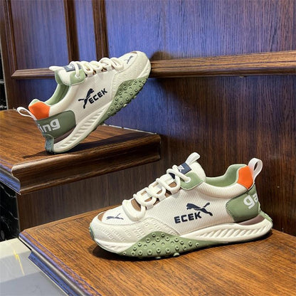 Breathable Mesh Platform Retro Running Sneakers