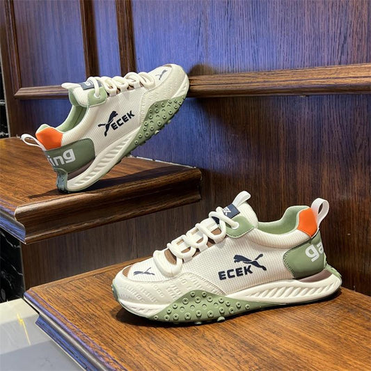 Breathable Mesh Platform Retro Running Sneakers