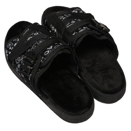Bandana Print Slide Sandals