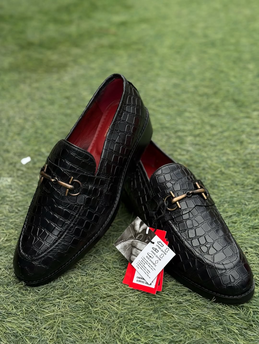 Textured Leather Thin Sole Loafers