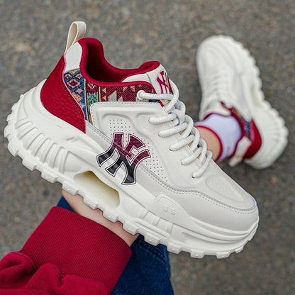 New Alphabet Print Non-Slip Platform Running Sneakers