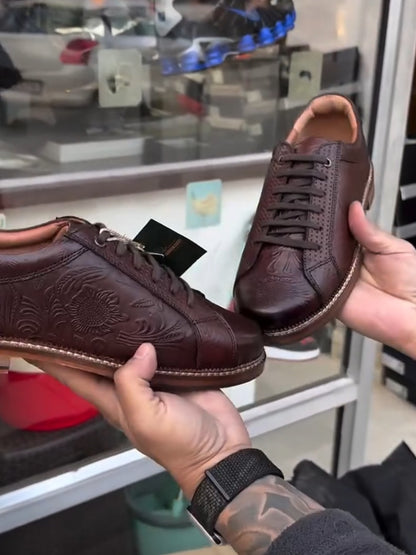 Strumento Handtooled Derby Shoes