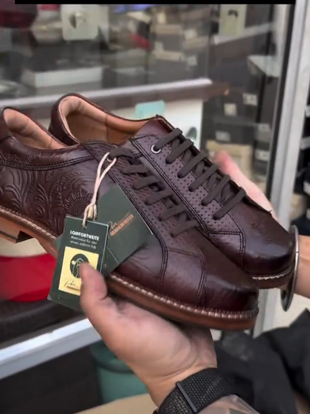 Strumento Handtooled Derby Shoes
