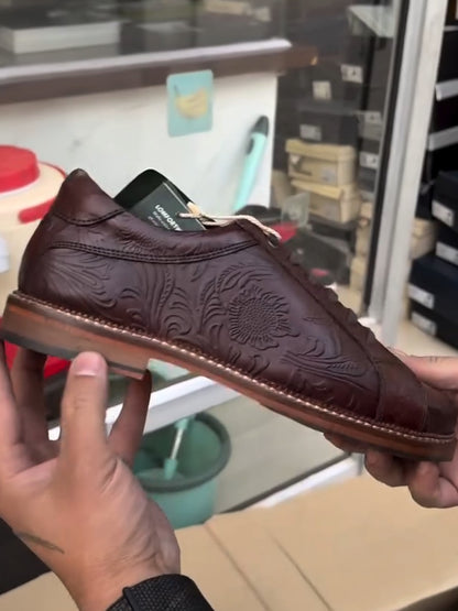 Strumento Handtooled Derby Shoes