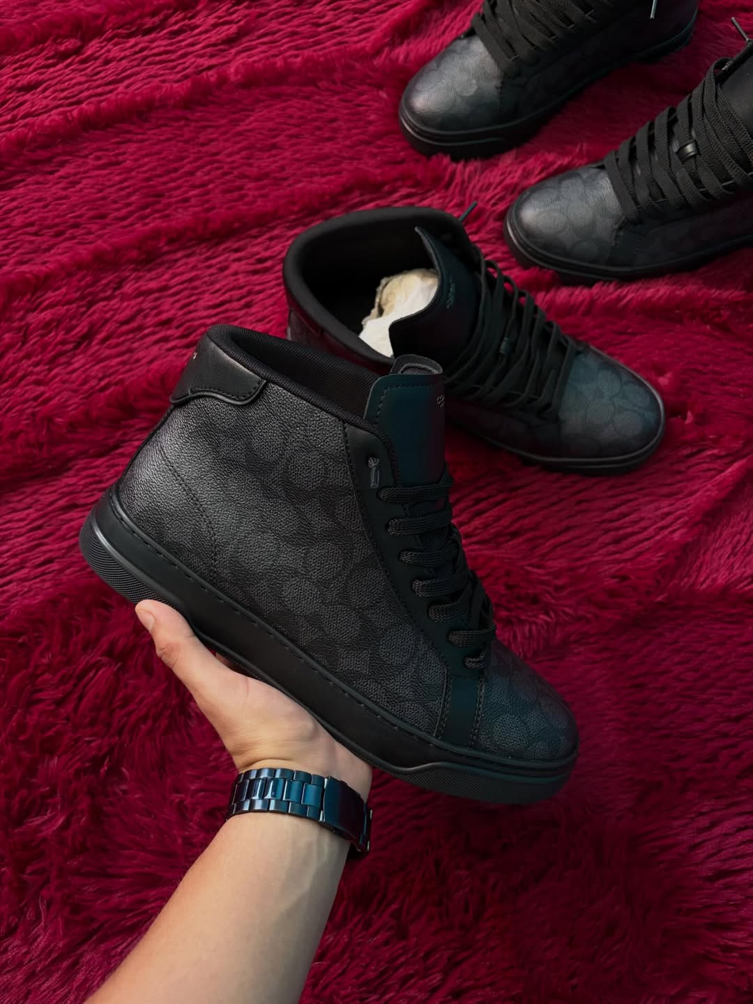 Men's High Line Lace-Up Sneakers