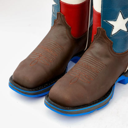 Flag Leather Work Boots - Composite Toe