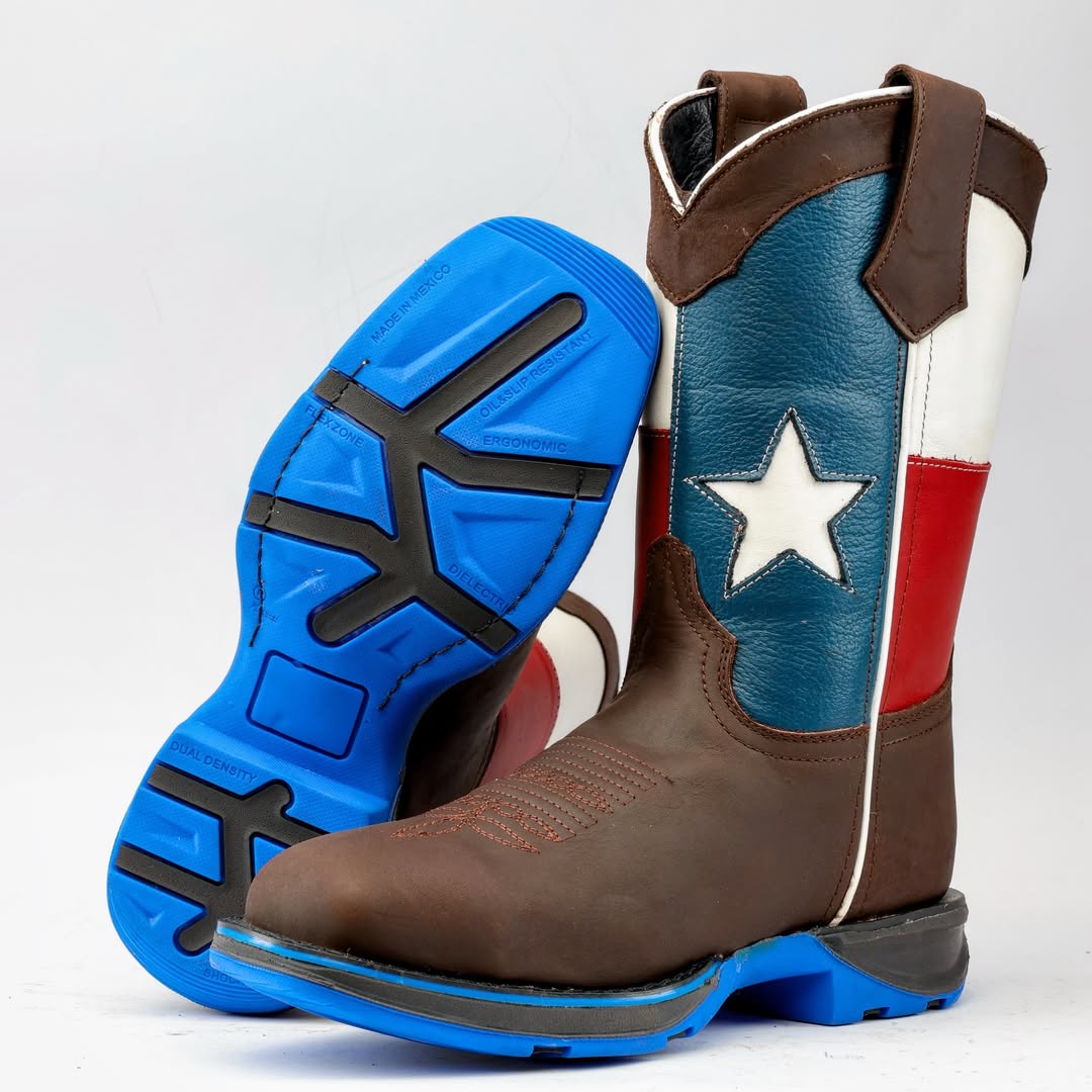 Flag Leather Work Boots - Composite Toe