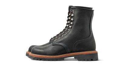 Handcrafted Leather Lace-Up Work Boots with High-Traction Anti-Slip Sole