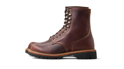 Handcrafted Leather Lace-Up Work Boots with High-Traction Anti-Slip Sole