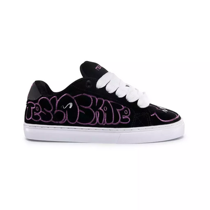 Purple Graffiti Black Skate Sneakers