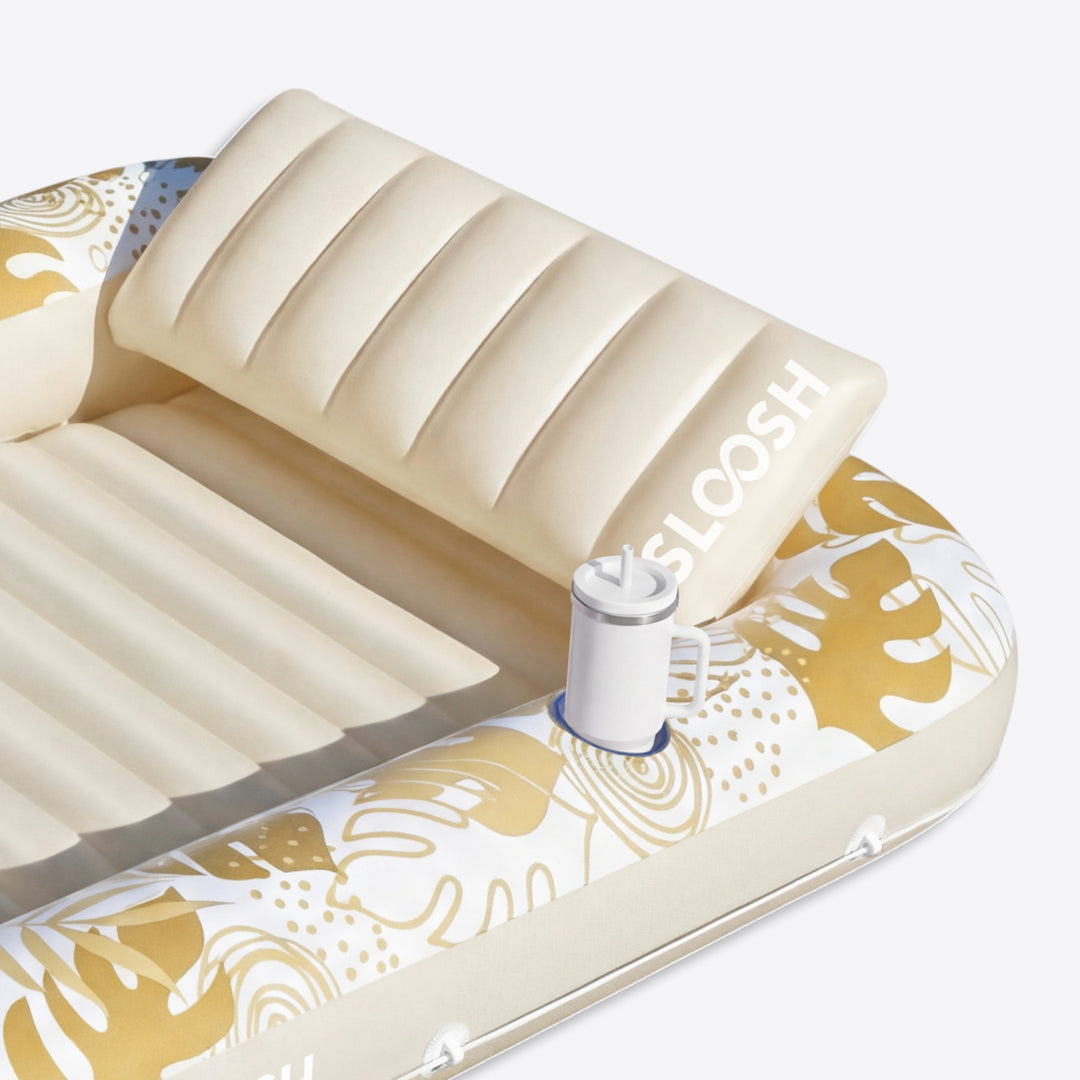 Tropical Inflatable Tanning Pool Float
