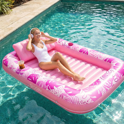 Tropical Inflatable Tanning Pool Float