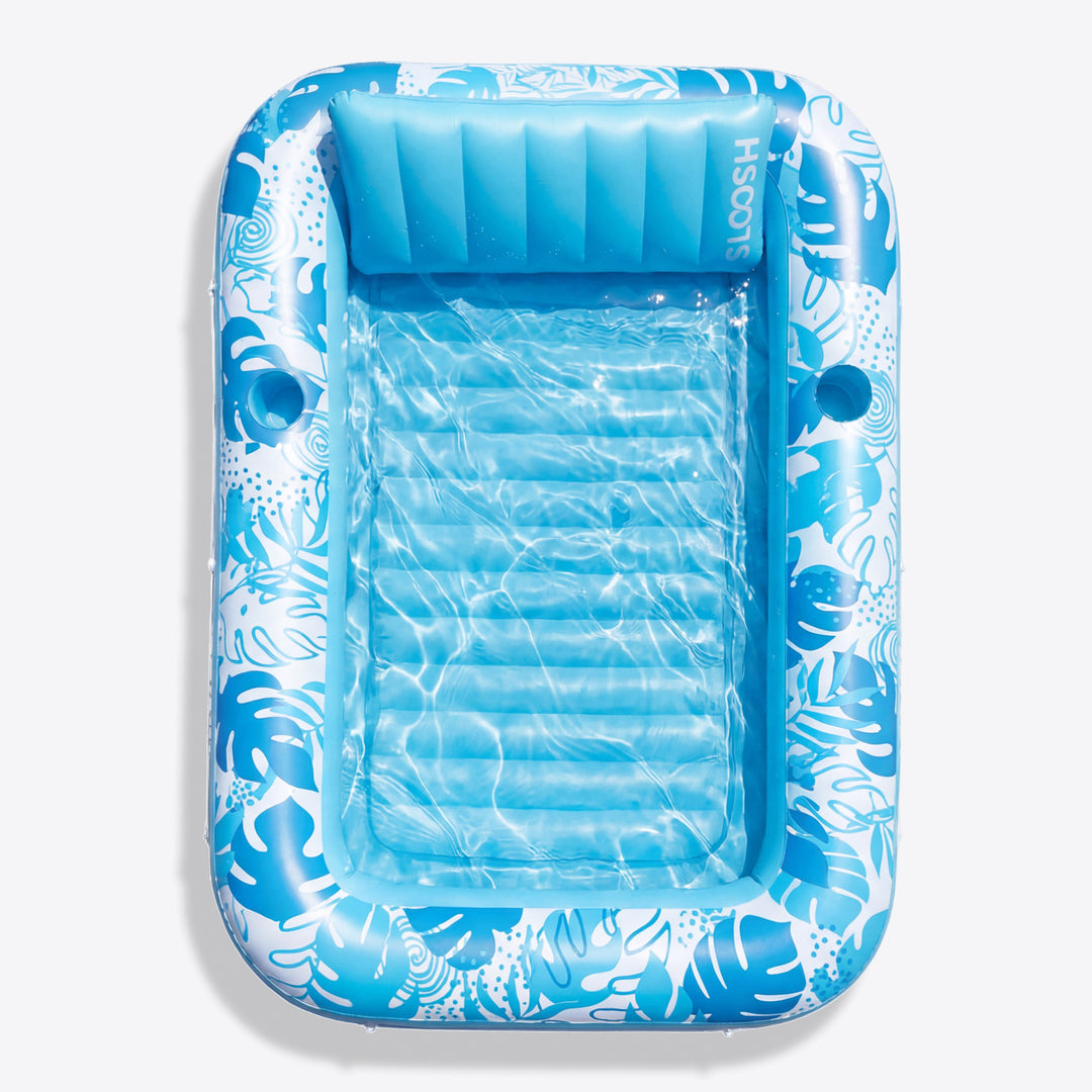 Tropical Inflatable Tanning Pool Float