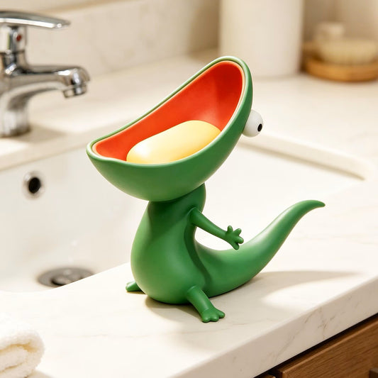 Funny Big Mouth Lizard Soap Dish