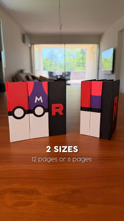 Retro Mechanical Monster Trading Card Binder | Heavy-Duty 3D Style Collector's Album