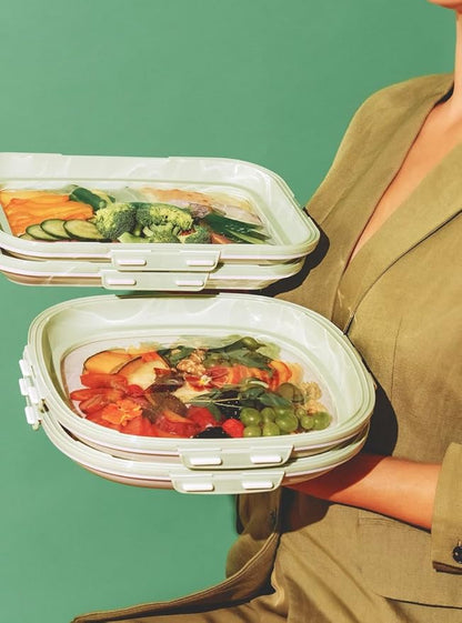 Portable Snack Tray Container Set