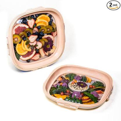 Portable Snack Tray Container Set