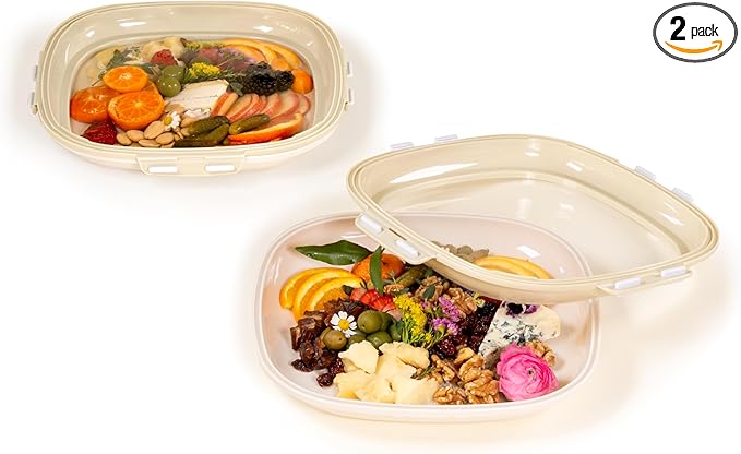 Portable Snack Tray Container Set
