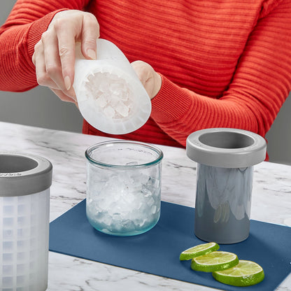 Mini Ice Cylinder-Portable Silicone Ice Cube Maker