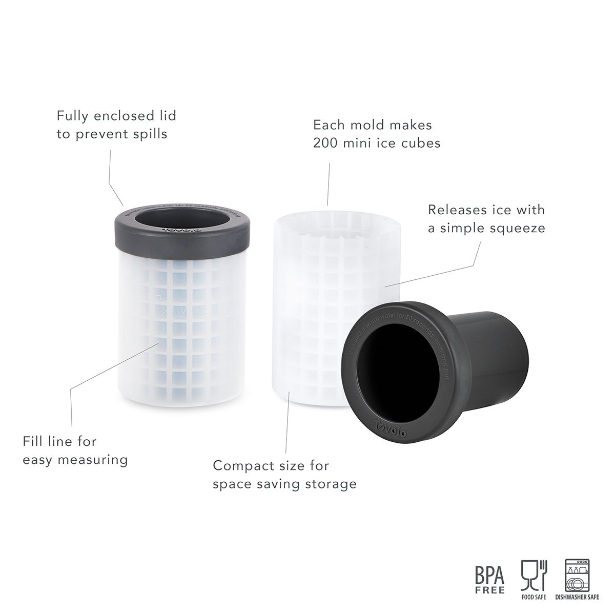 Mini Ice Cylinder-Portable Silicone Ice Cube Maker