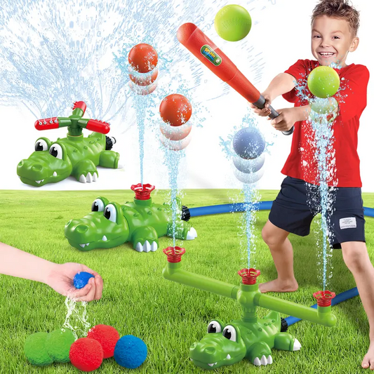 Crocodile Water Sprinkler T-Ball Set