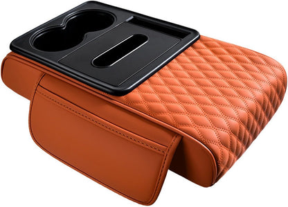 Leather Car Armrest Organizer