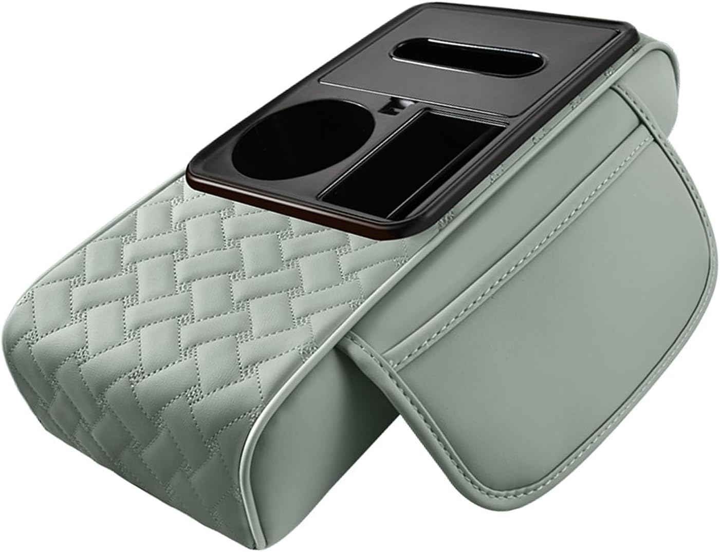 Leather Car Armrest Organizer