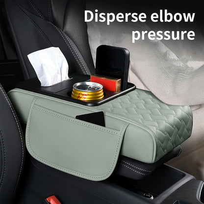 Leather Car Armrest Organizer
