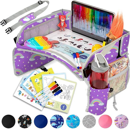 Kids Travel Tray with Tablet Holder