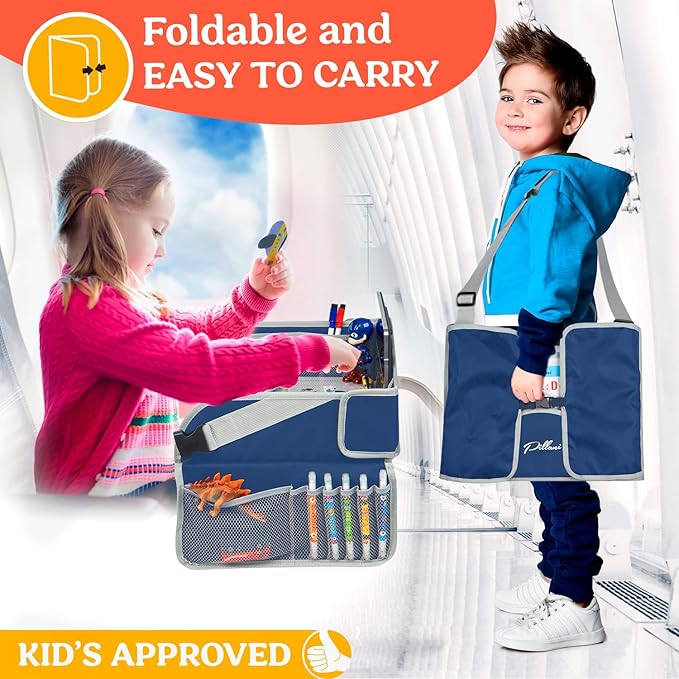 Kids Travel Tray with Tablet Holder