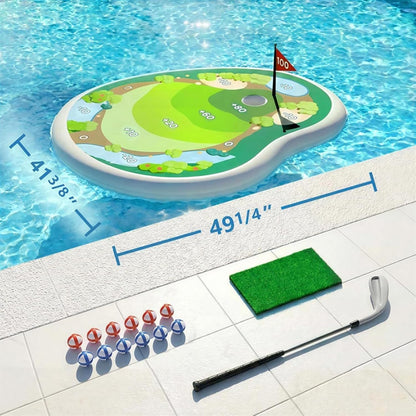 Inflatable Pool Golf Game Set