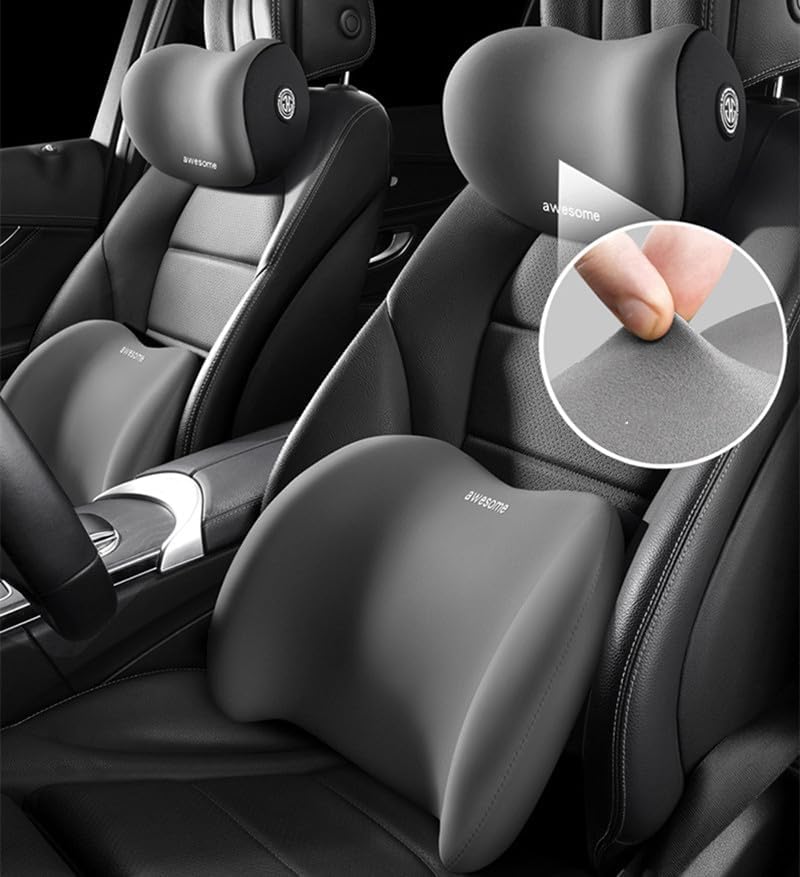 Ergonomic Car Neck & Lumbar Support Set