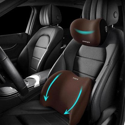 Ergonomic Car Neck & Lumbar Support Set
