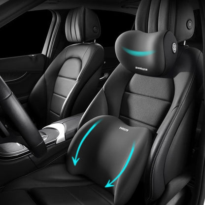 Ergonomic Car Neck & Lumbar Support Set