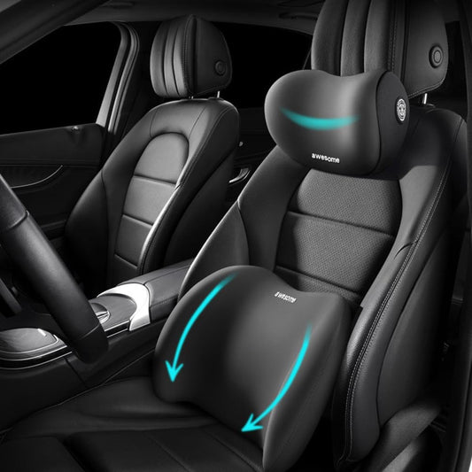 Ergonomic Car Neck & Lumbar Support Set
