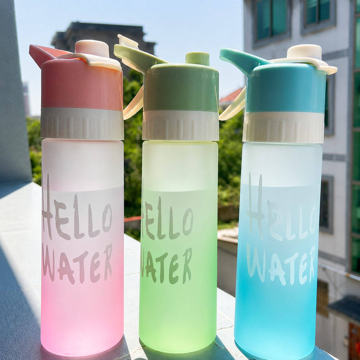 2-in-1 Cooling Mist Water Bottle