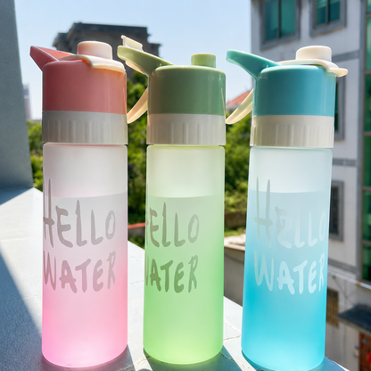2-in-1 Cooling Mist Water Bottle