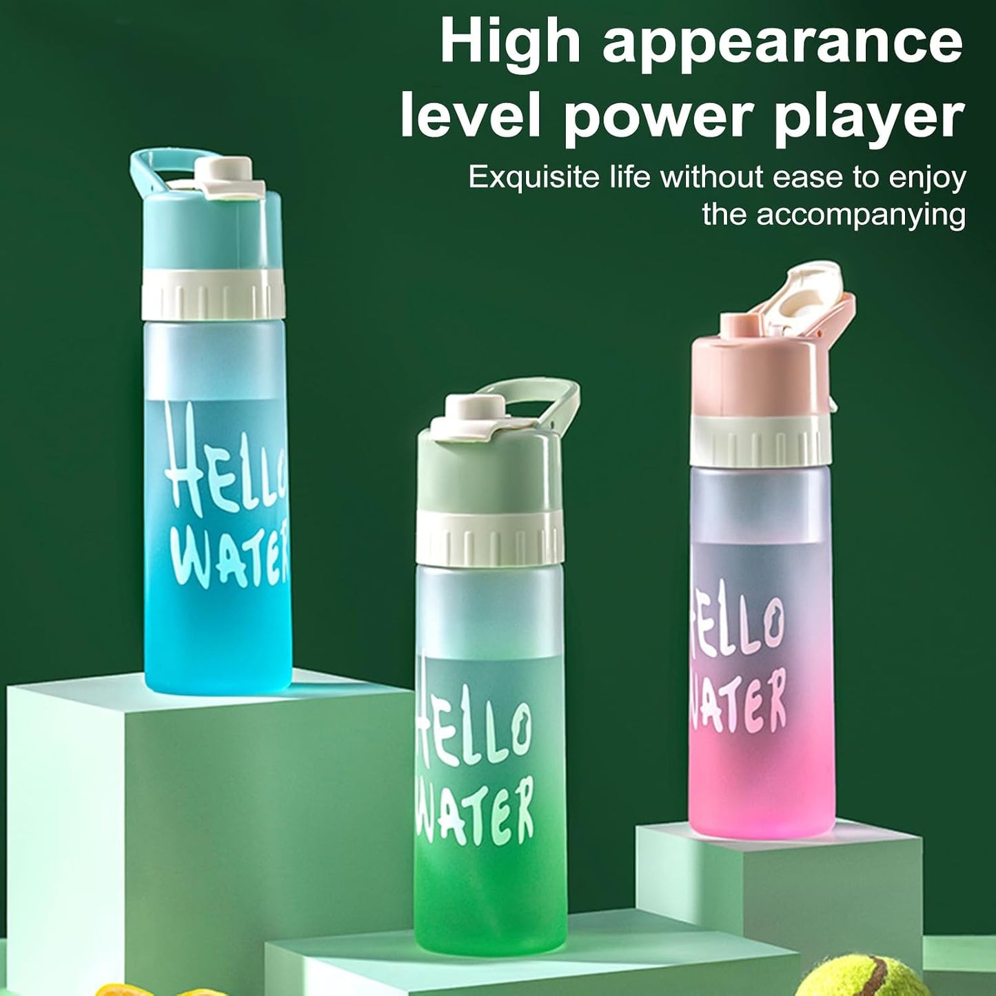 2-in-1 Cooling Mist Water Bottle