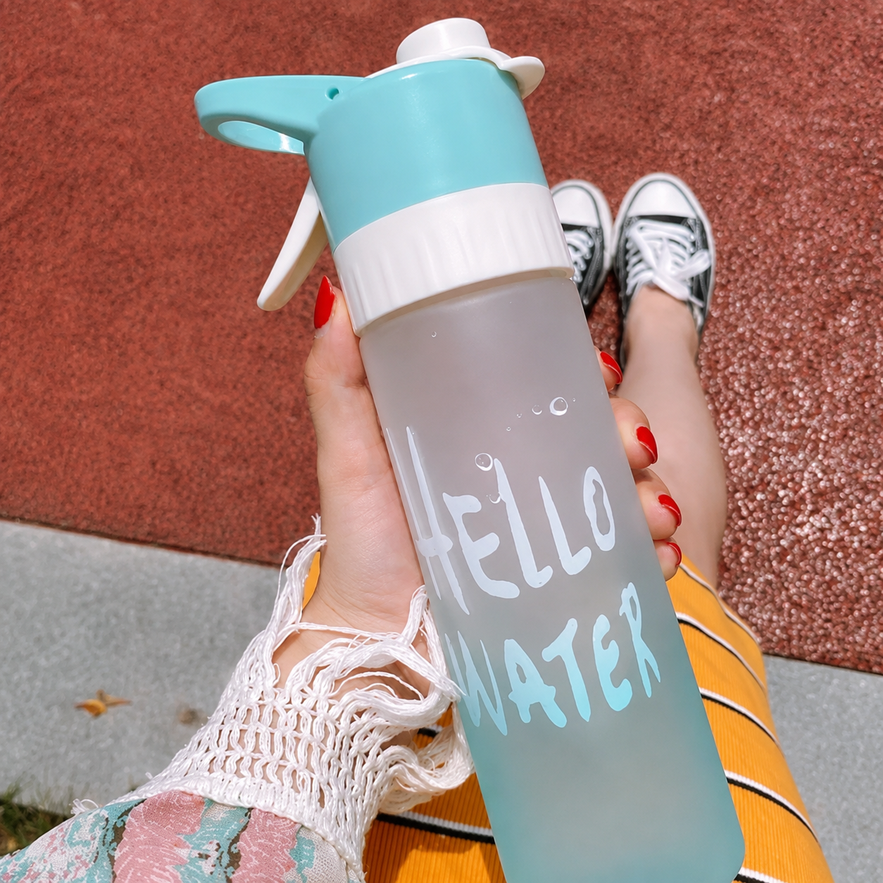 2-in-1 Cooling Mist Water Bottle