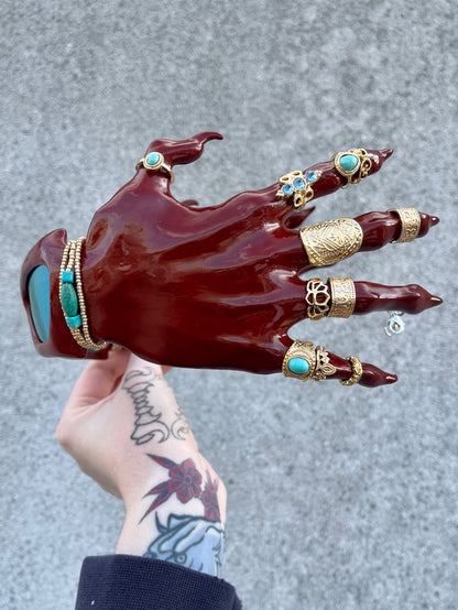 Red Hand Claw Statement Sunglasses