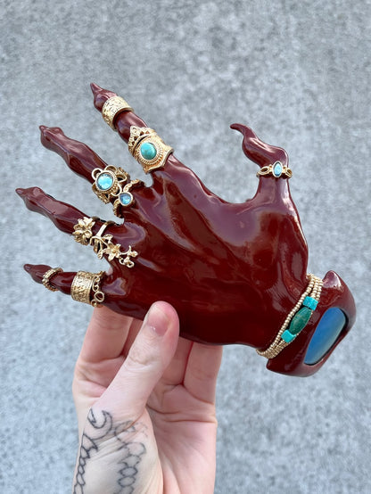 Red Hand Claw Statement Sunglasses