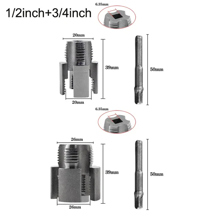 2-in-1 PVC Pipe Threading Tool Kit