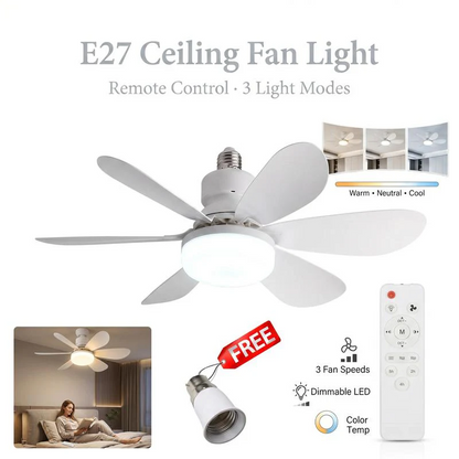 2-in-1 Dimmable LED Fan Light